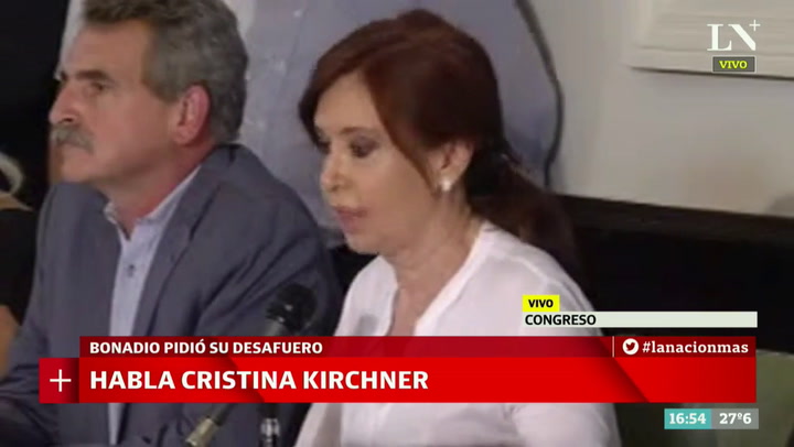 Cristina Kirchner: 'Es una causa inventada sobre hechos que no existieron'