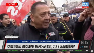 Marcha de la CGT: Luis D'Elía afirmó que se hizo un "golpe blando para sacar a Alberto Fernández del poder"