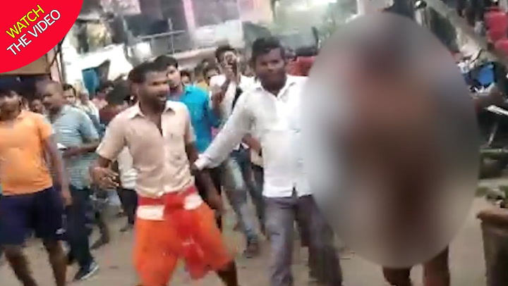 Woman Stripped Naked Beaten And Paraded Through Street By Angry Mob In Shocking Whatsapp