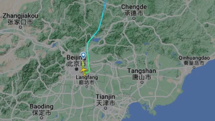 North Korea’s first international commercial flight in three years lands in Beijing