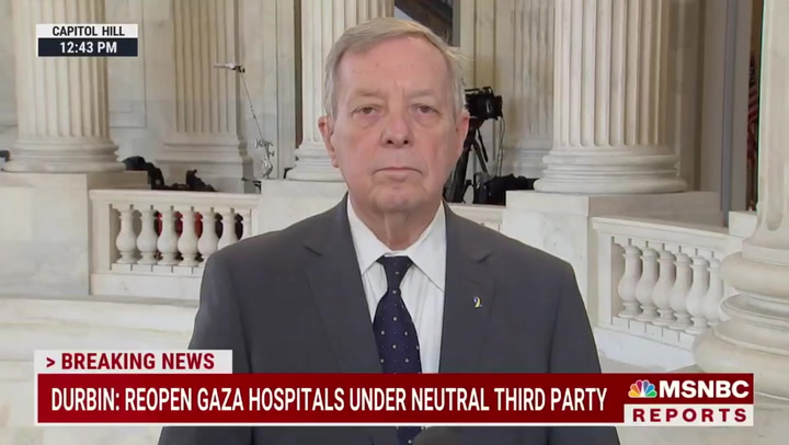 Durbin: Senate Dems Still Debating Conditioning Israel Aid
