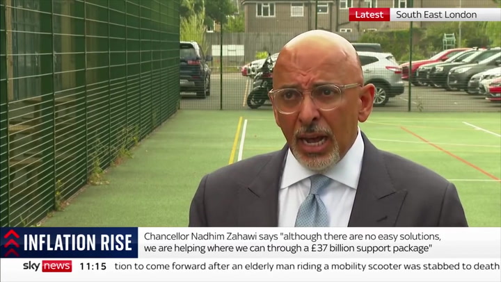 Zahawi says government is working on '£37 billion' inflation package to help families