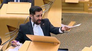 Humza Yousaf clashes with Douglas Ross over collapse Greens coalition