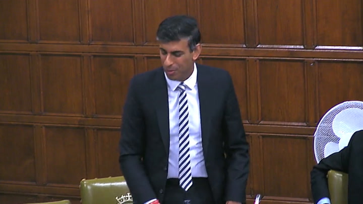 'I had more times on my hands than anticipated': Rishi Sunak joins Westminster hall debate