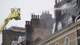 Firefighters battle blaze at five-storey building in South Kensington
