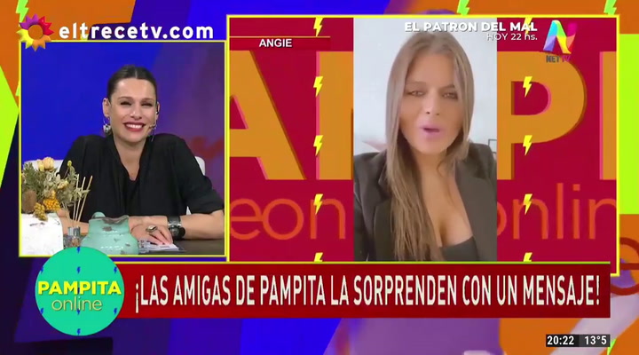 El llanto desconsolado de Pampita en su programa - Fuente: Net TV
