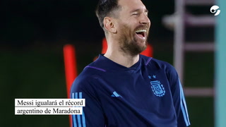 Messi iguala el récord argentino de Maradona