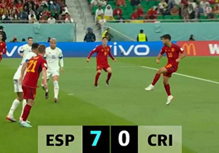 Resumen España vs C. Rica