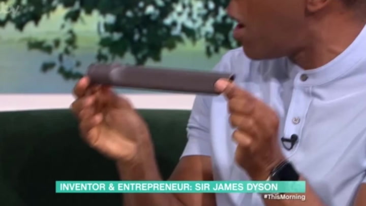 This Morning presenter brings hoover part for James Dyson to sign