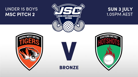 3 July - Hockey Vic Jsc - Msc2 - Tigers V Hotshots