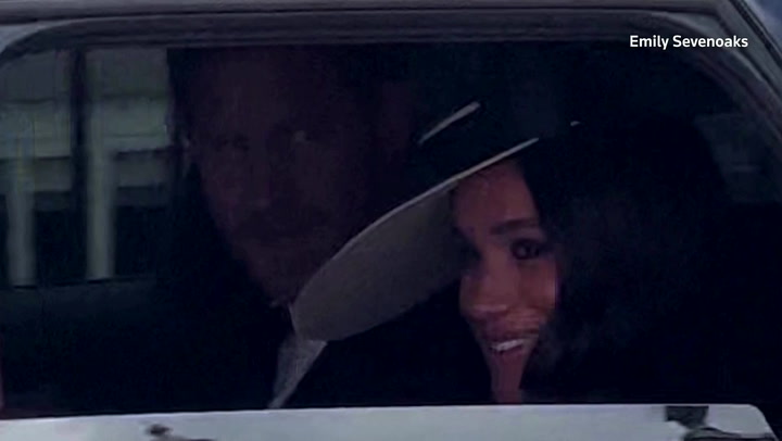 Meghan and Harry wave to cheering fans in London for Platinum Jubilee