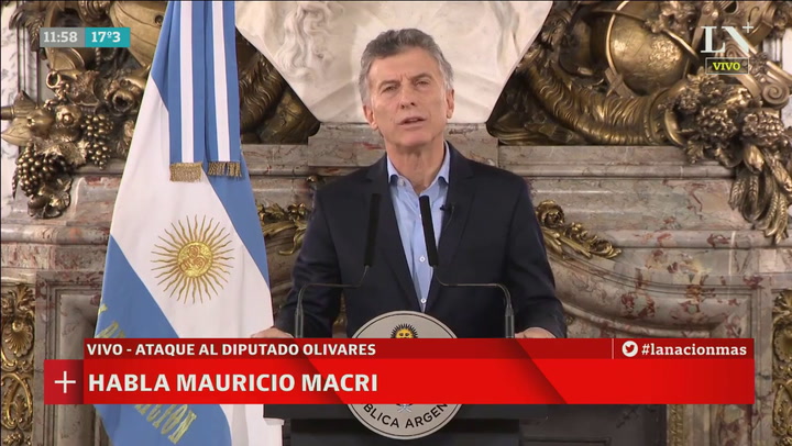 Macri, sobre el ataque a Olivares: 'Vamos a ir hasta las últimas consecuencias'