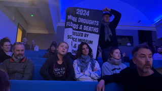 Greta Thunberg protests at museum event hours after court appearance