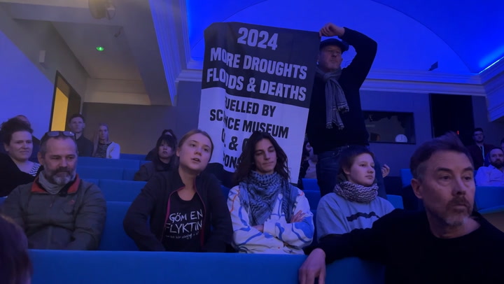 Greta Thunberg protests Science Museum climate event hours after court appearance