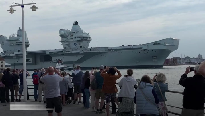 HMS Prince of Wales brought back to base after breaking down off Isle of Wight