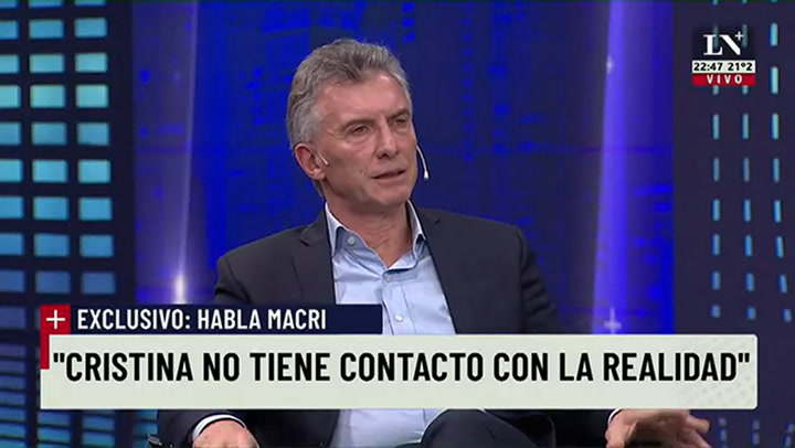 Cristina es la que manda' expresó Mauricio Macri sobre la gestión del gobierno actual