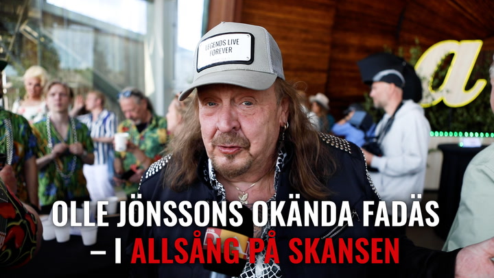 Olle Jönssons okända fadäs i ”Allsång på Skansen”