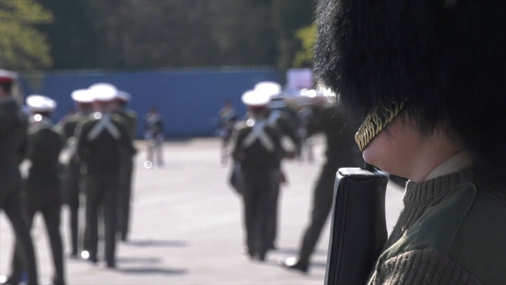 Military rehearse ahead of Prince Philip's funeral