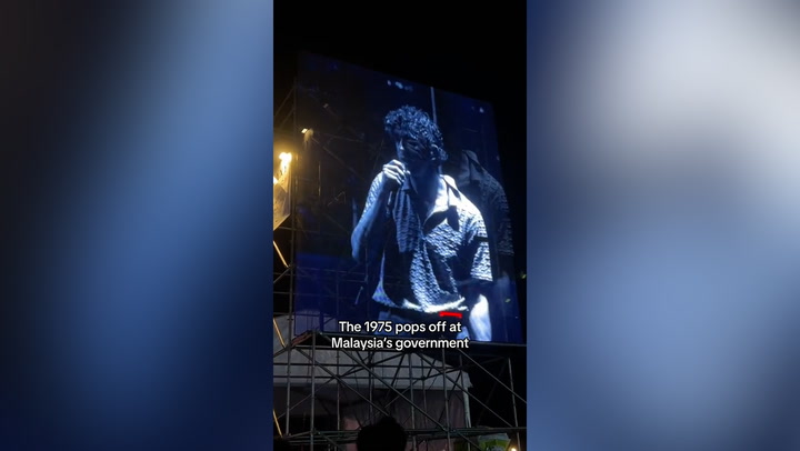 The 1975 frontman Matty Healy delivers speech attacking Malaysia's anti-LGBT+ laws