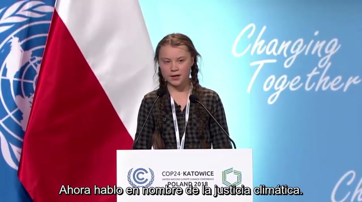 La intervención de Greta Thunberg en la conferencia de la ONU sobre el cambio climático - Fuente: Yo
