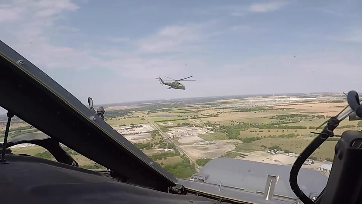 US Air Force pilots face off against Russian helicopters in preparation for combat