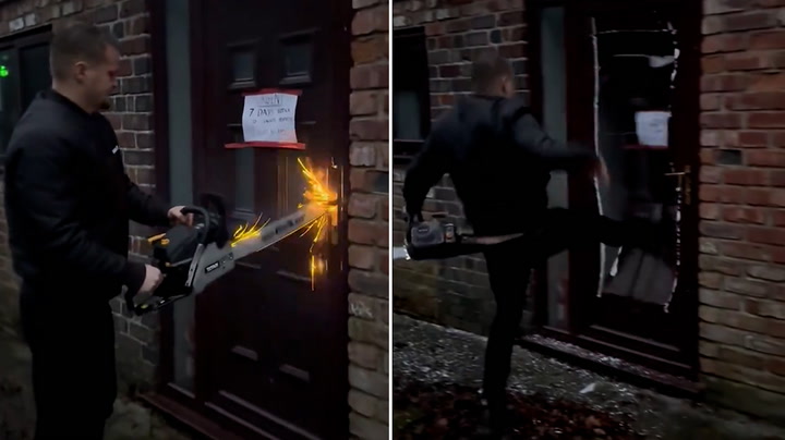 Property Boss Uses Chainsaw To Cut Through Door 'To Evict Tenants'