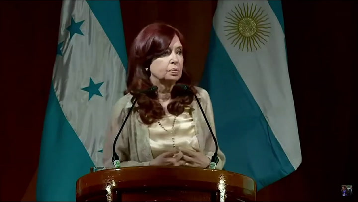 Cristina Kirchner habló en Honduras