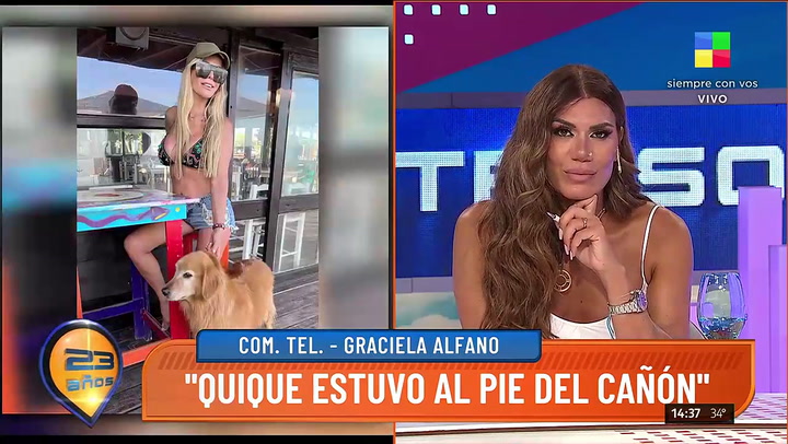 Graciela Alfano habló de su vínculo con su ex 