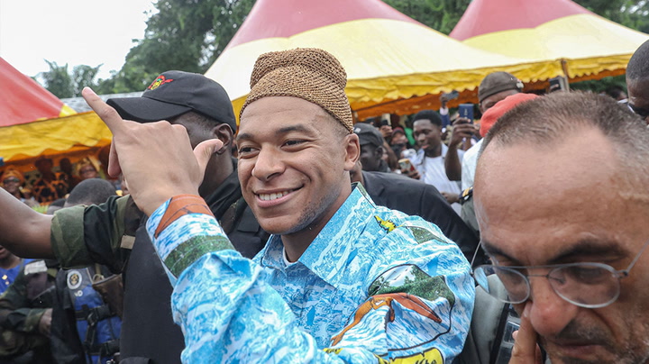 Kylian Mbappe greeted by enthusiastic crowds during Cameroon visit