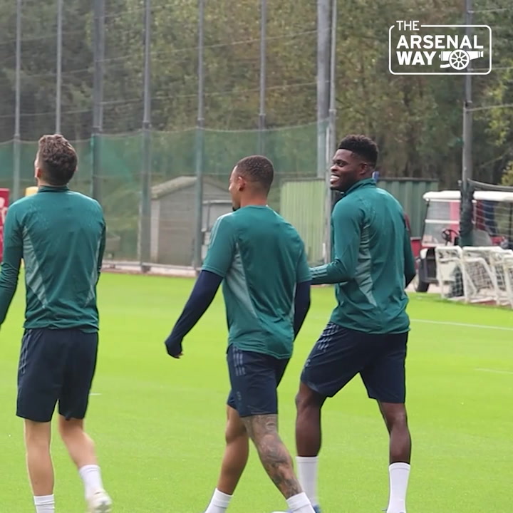 Arsenal footage reveals what happened to Thomas Partey in training as  Gabriel attempt backfires - football.london