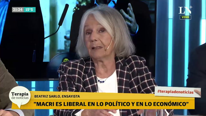 Beatriz Sarlo:'Deseo una reorganización del PJ sin Cristina'