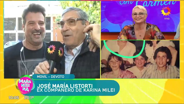 Jose Maria Listorti fue companero de clase de Karina Milei