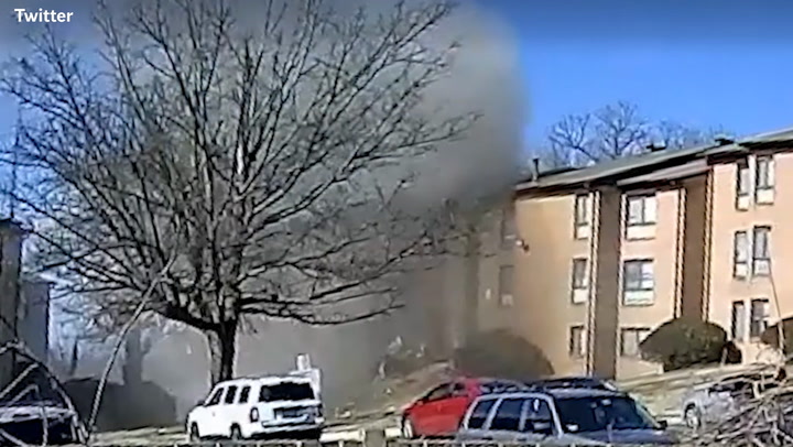 Impresionante explosión en edificio residencial en Silver Springs