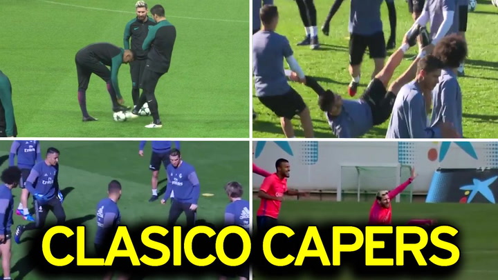 Pressure? What pressure? The funniest moments from Barcelona and Real  Madrid training ahead of El Clasico - Mirror Online