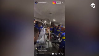 Boca campeón: festejos en el vestuario de la mano del Pipa Benedetto