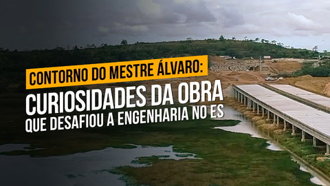 Reportagem de A Gazeta visitou a rodovia que está sendo implantada sobre terreno mole e alagadiço. Confira todas as curiosidades 