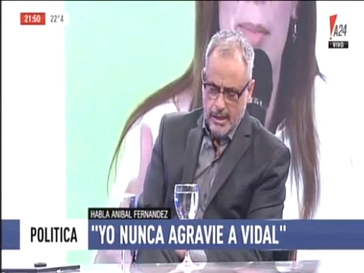 Anibal Fernández: 'Con Dominguez y Bossio no me sentaría, ahí no hay más retorno'