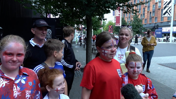 Young England fans react to England's win over China