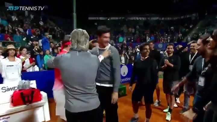 La emotiva recepción que tuvo David Ferrer en el ATP de Buenos Aires - Fuente: Tennis TV