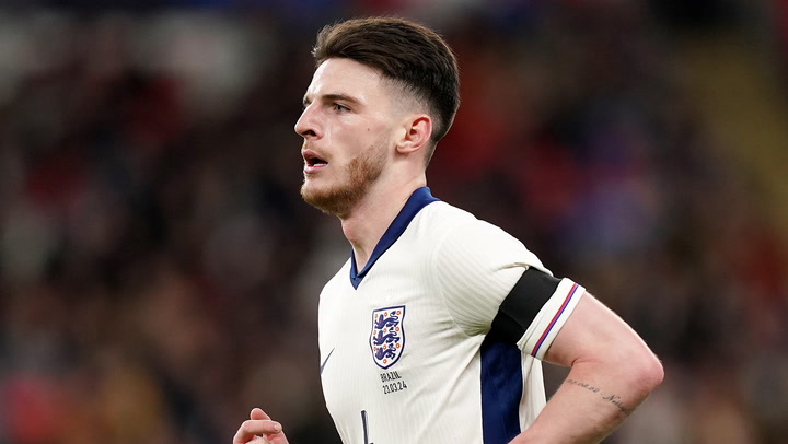 Declan Rice recalls ‘nerves’ breaking into England team as he prepares to captain country