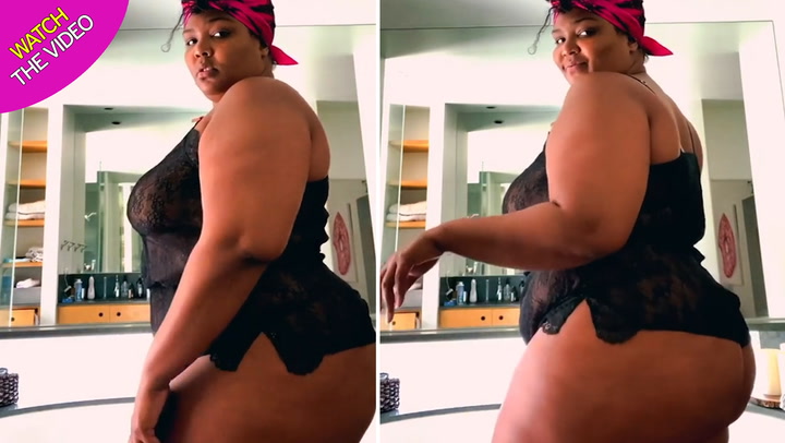 Lizzo shows off natural curves in saucy underwear with her