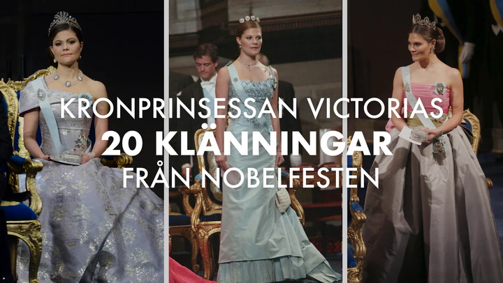 Se också: Kronprinsessan Victorias nobelklänningar genom åren