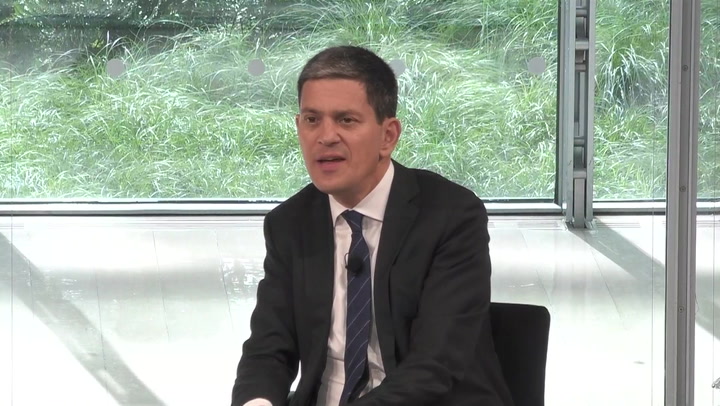 David Miliband says the US is a ‘laggard, not yet a leader’ on tackling climate change