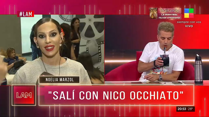 Noelia Marzol reconocio que salio con Nico Occhiato