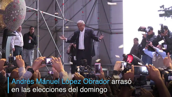 López Obrador, de izquierda, será el próximo presidente de México - Fuente: AFP