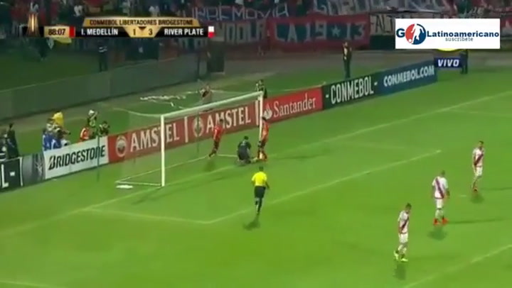 Gol de penal a River Plate en la derrota 3 a 1 en la Copa Libertadores 2017