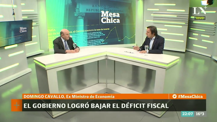 Domingo Cavallo: “Si no se produce el ajuste fiscal, el país no puede seguir funcionando con este ni