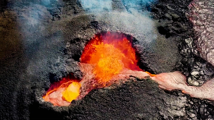 Iceland builds wall to try to stop lava before volcano erupts