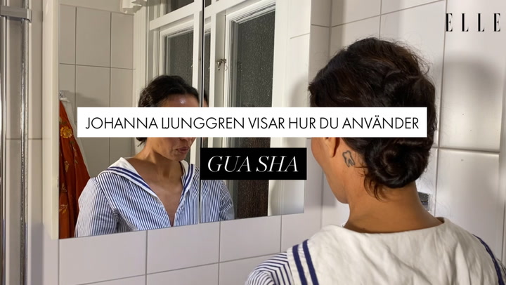 Johanna Ljungren visar hur du använder Gua sha