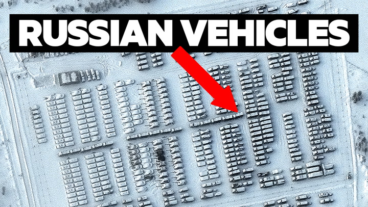 Videos and satellite images show Russia's massive military buildup at its border with Ukraine